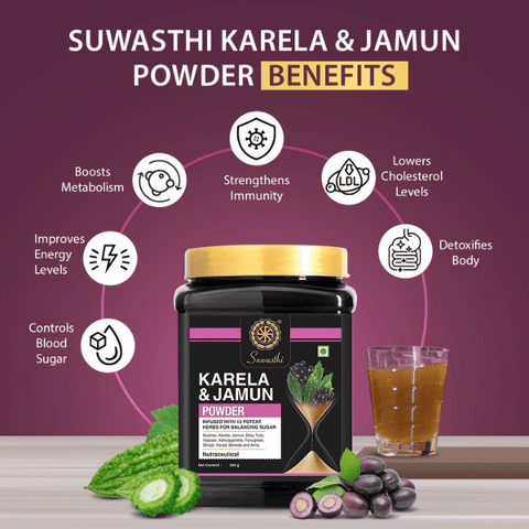 SugarVedas Neem Karela Jamun Tea Powder