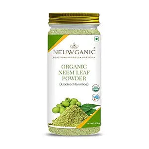 SugarVedas- Organic Neem Leaf Powder | India Organic and Usda Organic Certified | Neem Powder for Face Pack, Eating, Hair & Skin Care | 200 Gm Pack of 1