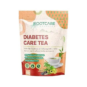 SugarVedas Diabetes Care Green Tea | Herbal Green Tea For Diabetic Patients | Pure Organic Herbal Blend for Blood Sugar Control Support Naturaly | 100% Organic Ayurvedic | Pack Of 1 Month 100g